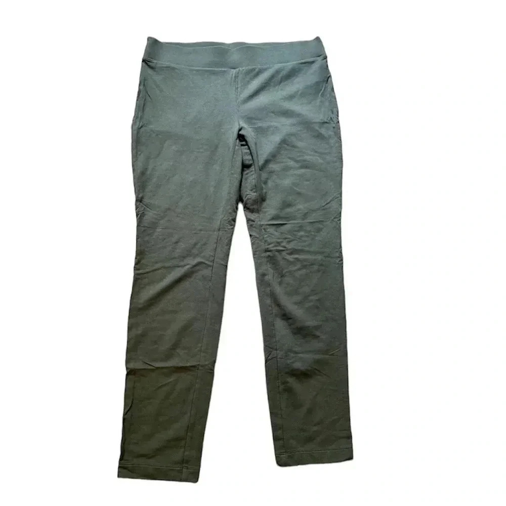 J. Jill PureJill Tapered Ankle Pull On Olive Pants Size Small GUC